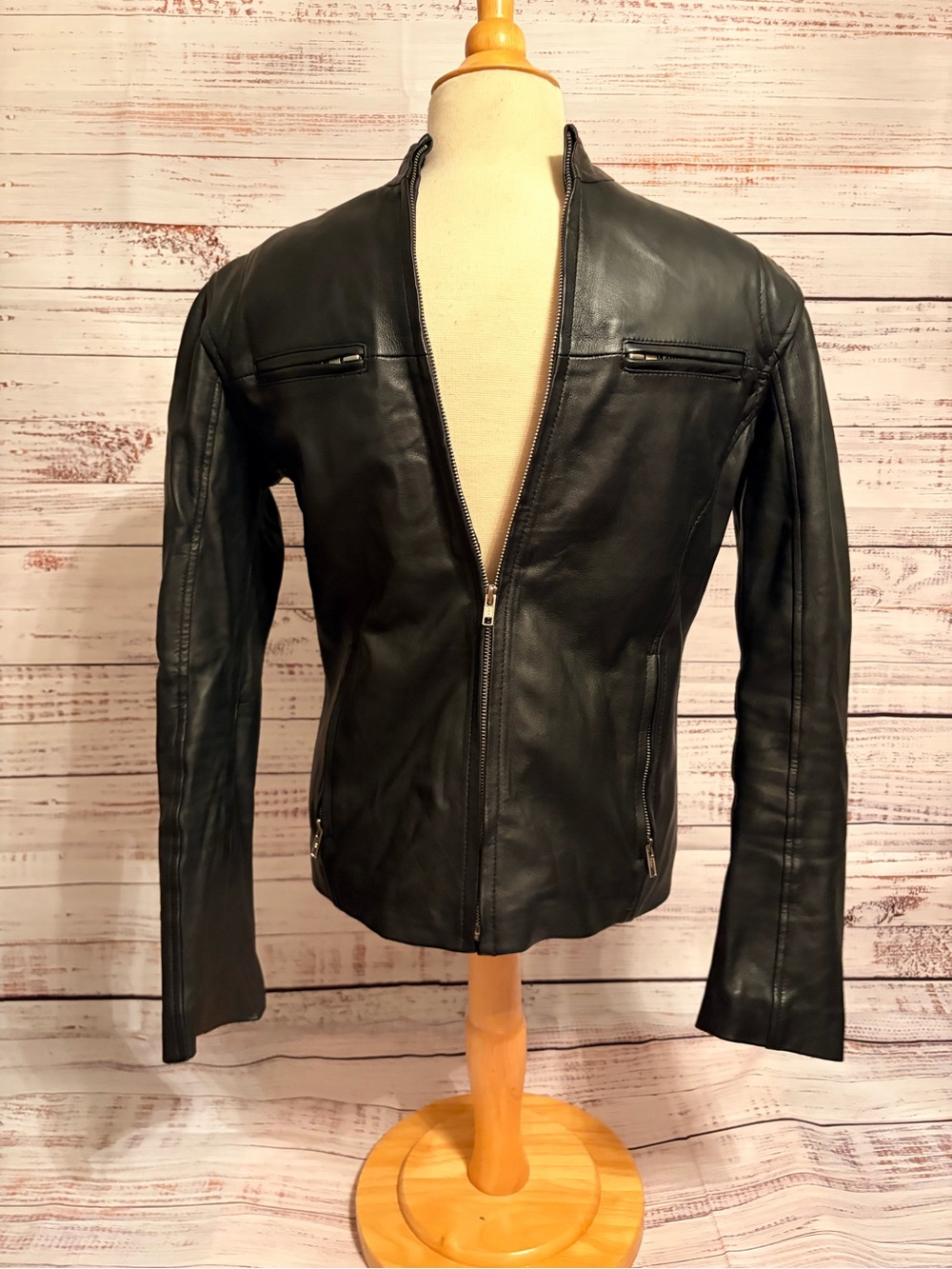 The Jacket Maker Ionic Black Leather Jacket